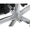 KA-F1385 GREY - Kreslo kancelárske, šedá ekokoža, chrómový kríž, hojdací mechanizmus, nosnosť 150kg