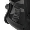 KA-K2006 GREY - Kancelárska stolička, sieťovina, čierny plast, hojdací mechanizmus, kolieska na tvrdé povrchy