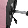 KA-K2006 PINK - Kancelárska stolička, sieťovina, čierny plast, hojdací mechanizmus, kolieska na tvrdé povrchy