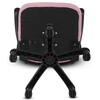 KA-K2006 PINK - Kancelárska stolička, sieťovina, čierny plast, hojdací mechanizmus, kolieska na tvrdé povrchy