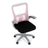KA-K2008 PINK - Kancelárska stolička, ružová sieťovina, šedý plast, kolieska na tvrdé podlahy