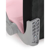KA-K2008 PINK - Kancelárska stolička, ružová sieťovina, šedý plast, kolieska na tvrdé podlahy