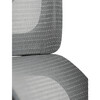 KA-K2080 GREY - Kancelárska stolička, šedá sieťovina, čierny plast, kolieska na tvrdé podlahy