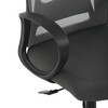 KA-S3015 GREY - Kancelárska stolička, šedá sieťovina, čierny plast, hojdacia mechanika, kolieska na tvrdé povrchy