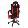 KA-R209 RED - Herné kreslo, permanent contact mechanizmus s polohovou aretáciou, čierna a červená látka, plast. kríž