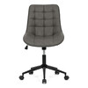 KA-V3120 GREY3 - Stolička kancelárska, šedá látka v dekore brúsenej kože, čierny kovový kríž
