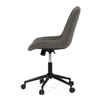 KA-V3120 GREY3 - Stolička kancelárska, šedá látka v dekore brúsenej kože, čierny kovový kríž