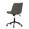 KA-V3120 GREY3 - Stolička kancelárska, šedá látka v dekore brúsenej kože, čierny kovový kríž
