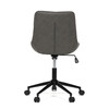 KA-V3120 GREY3 - Stolička kancelárska, šedá látka v dekore brúsenej kože, čierny kovový kríž