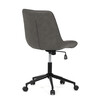 KA-V3120 GREY3 - Stolička kancelárska, šedá látka v dekore brúsenej kože, čierny kovový kríž