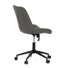 KA-V3120 GREY3 - Stolička kancelárska, šedá látka v dekore brúsenej kože, čierny kovový kríž