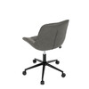KA-V3120 GREY3 - Stolička kancelárska, šedá látka v dekore brúsenej kože, čierny kovový kríž