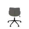 KA-V3120 GREY3 - Stolička kancelárska, šedá látka v dekore brúsenej kože, čierny kovový kríž