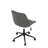 KA-V3120 GREY3 - Stolička kancelárska, šedá látka v dekore brúsenej kože, čierny kovový kríž