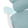 Detská stolička, výškovo nastaviteľná, modrá sieťovina, KA-W8008 BLUE