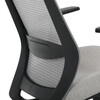 KA-V3329 GREY - Stolička kancelárska, šedá MESH sieťovina, šedá látka, plastový kríž, synchrónny mechanizmus, kolieska pre tvrdé povrchy
