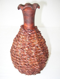 Váza pálená dekor morské riasy