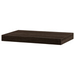 P-023 BK WAL - Polička nástenná 40 cm, MDF, 3D dekor wenge, balené v ochrannej fólii