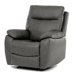 TV-4092 GREY3 - TV a relaxačné kreslo s manuálnym ovládaním, poťah šedá látka v dekore vintage