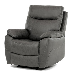 TV-4092 GREY3 - TV a relaxačné kreslo s manuálnym ovládaním, poťah šedá látka v dekore vintage