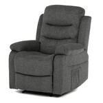 Polohovacie kreslo, sivá, látka, TV-4086 GREY2