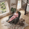 Polohovacie kreslo, sivá, látka, TV-4086 GREY2