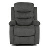 Polohovacie kreslo, sivá, látka, TV-4086 GREY2