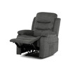 Polohovacie kreslo, sivá, látka, TV-4086 GREY2