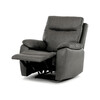 TV-4092 GREY3 - TV a relaxačné kreslo s manuálnym ovládaním, poťah šedá látka v dekore vintage
