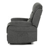 Polohovacie kreslo, sivá, látka, TV-4086 GREY2