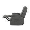 Polohovacie kreslo, sivá, látka, TV-4086 GREY2