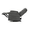 Polohovacie kreslo, sivá, látka, TV-4086 GREY2