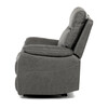 TV-4092 GREY3 - TV a relaxačné kreslo s manuálnym ovládaním, poťah šedá látka v dekore vintage