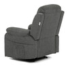 Polohovacie kreslo, sivá, látka, TV-4086 GREY2
