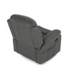 Polohovacie kreslo, sivá, látka, TV-4086 GREY2