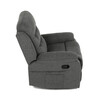 Polohovacie kreslo, sivá, látka, TV-4086 GREY2