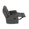 Polohovacie kreslo, sivá, látka, TV-4086 GREY2