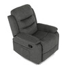 Polohovacie kreslo, sivá, látka, TV-4086 GREY2