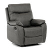 TV-4092 GREY3 - TV a relaxačné kreslo s manuálnym ovládaním, poťah šedá látka v dekore vintage