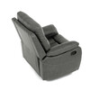 TV-4092 GREY3 - TV a relaxačné kreslo s manuálnym ovládaním, poťah šedá látka v dekore vintage