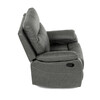 TV-4092 GREY3 - TV a relaxačné kreslo s manuálnym ovládaním, poťah šedá látka v dekore vintage