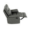 TV-4092 GREY3 - TV a relaxačné kreslo s manuálnym ovládaním, poťah šedá látka v dekore vintage