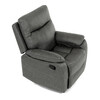 TV-4092 GREY3 - TV a relaxačné kreslo s manuálnym ovládaním, poťah šedá látka v dekore vintage