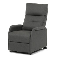TV-5482 GREY2 - Kreslo polohovacie, eletrické, šedá látka.