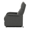 TV-5482 GREY2 - Kreslo polohovacie, eletrické, šedá látka.