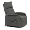 TV-5482 GREY2 - Kreslo polohovacie, eletrické, šedá látka.