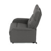 TV-5482 GREY2 - Kreslo polohovacie, eletrické, šedá látka.