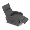 TV-5482 GREY2 - Kreslo polohovacie, eletrické, šedá látka.