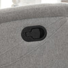 TV-916 SIL2 - Relaxačné kreslo, manuálne ovládanie, svetlo šedá látka