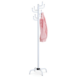 80609-A WT - Vešiak, v. 182 cm, vysoký lesk biely